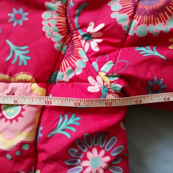 🎉Host Pick🎊 Floral print girl's fleece puffer jacket - Picture 9 of 12